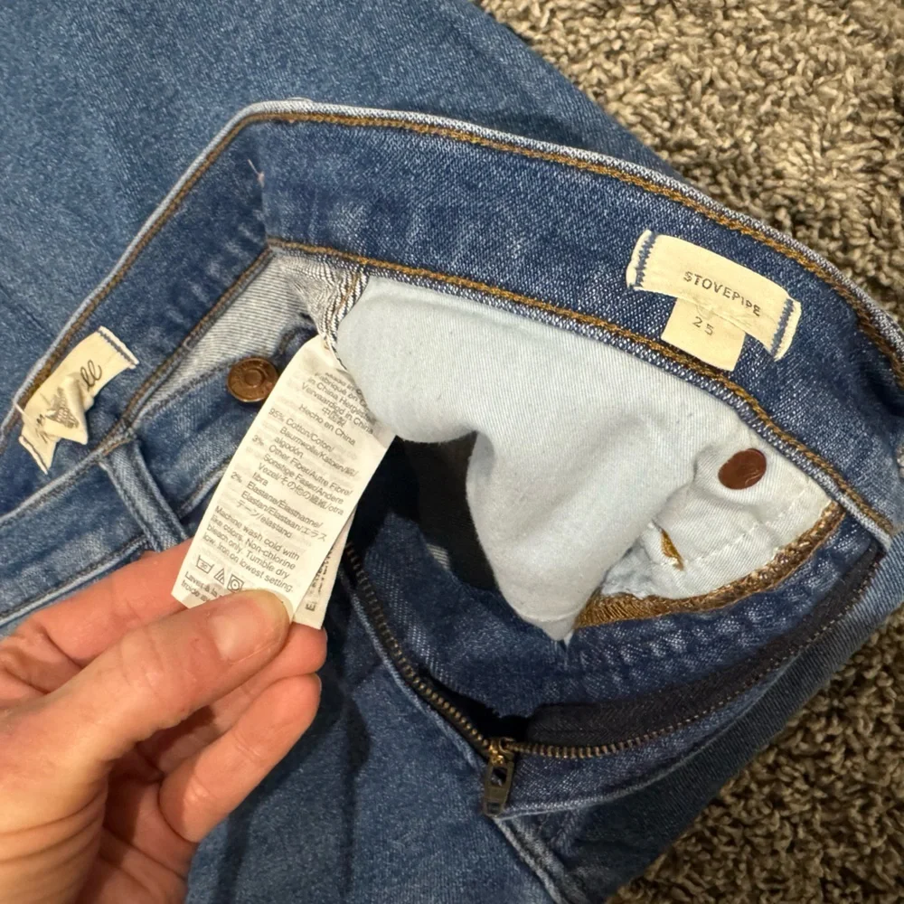 Madewell Stovepipe Jeans, size 25 - Picture 5 of 11